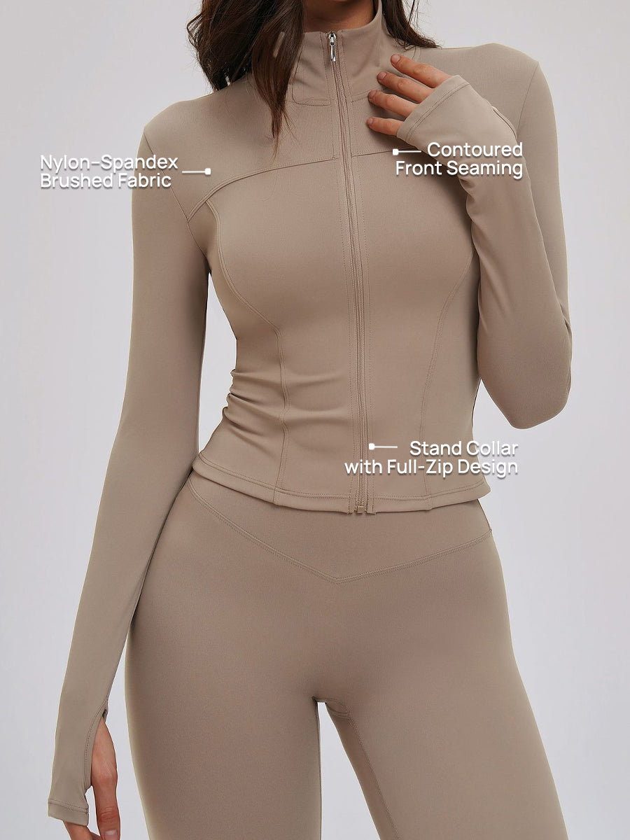 Chaqueta Elevate™ | Chaqueta Deportiva con Cremallera y Cuello Alto Descripción