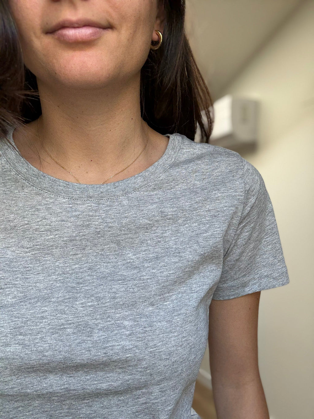 Camiseta Escote Amplio de Algodón Orgánico Mujer-4