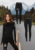 DON JOHN Yoga Outfit Sets Hooded Top Women's