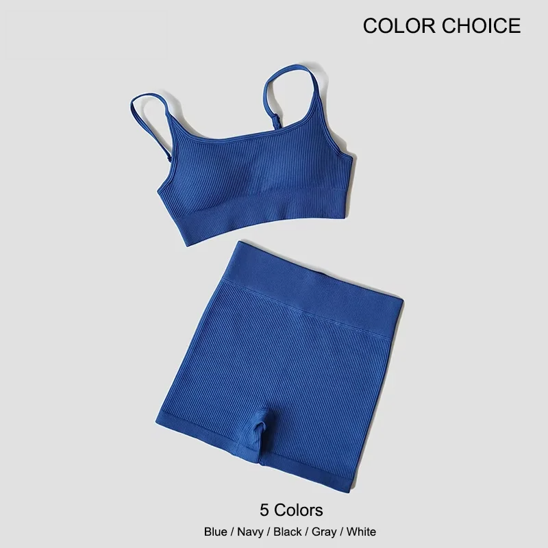 Conjunto Yoga Flow™ | Top Deportivo con Sujetador Integrado y Shorts de Cintura Alta