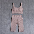 Seamless Women Yoga Set Sports Bra Sports Shorts Fitness Wear Outfit 2 Piece Gym Yoga Sets Workout Suits